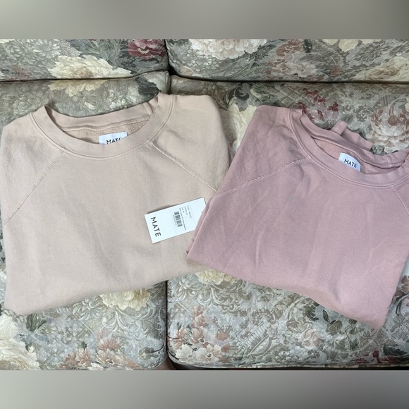Mate the Label - Organic Terry Raglan Sweatshirt 
Color Dusty Rose - Picture 2 of 5